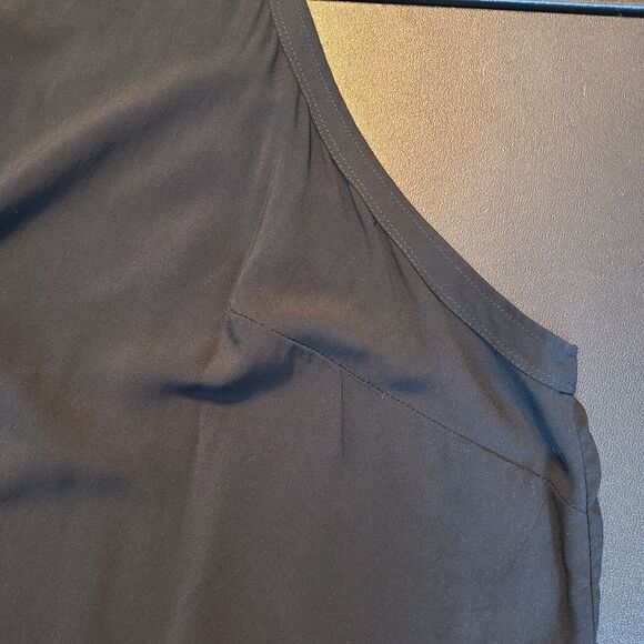 Torrid Challis Stitch Detail Tank Black Double V Back Reverse Pleat 6X Lagom - Picture 16 of 16